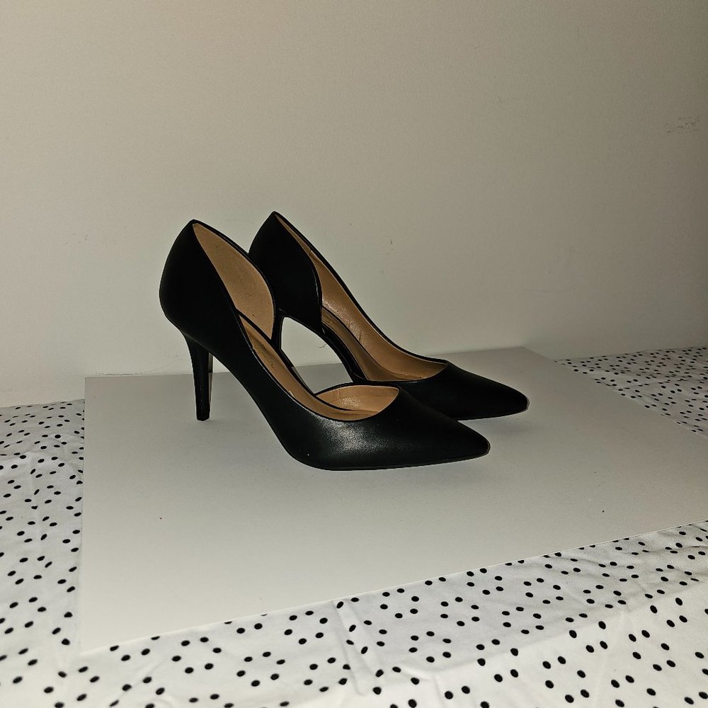 Black Dress Pump - Cut out Arch Stilletto